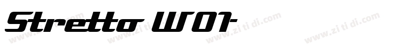 Stretto W01字体转换